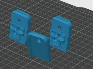 Baseplate Glock caveira base carregador