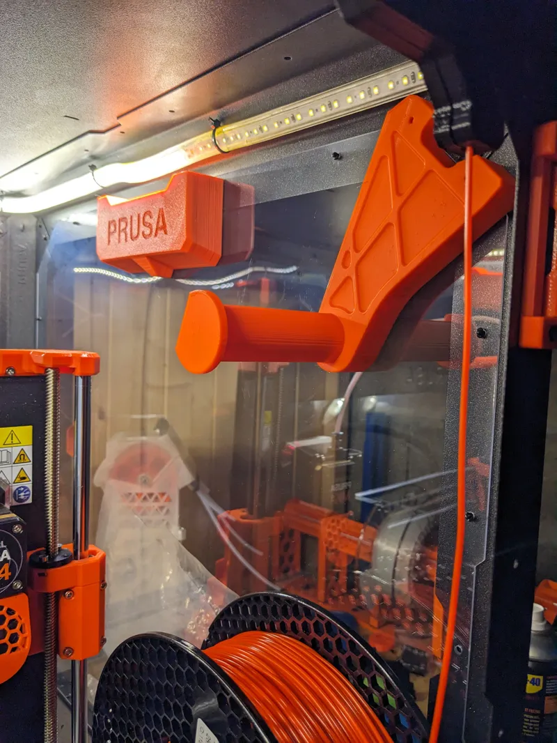 Enclosure spool holder - short version arm - 72mm