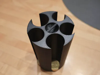 Coin collector for cup holder