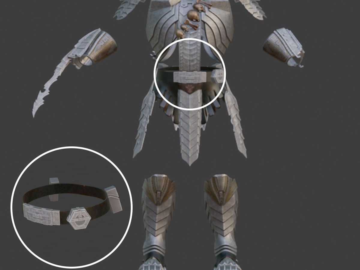 Part 4 of 8. Predator armour set - Belt