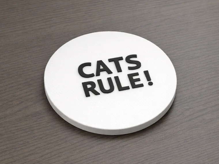 'Cats Rule!' Coaster