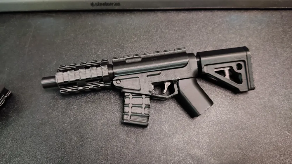 AR-15 / M4 Fidget Barrel & Handguard Mod - Free 3D Print Model - MakerWorld