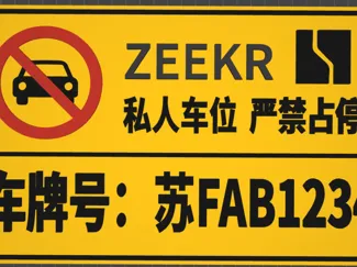 极氪ZEEKR车位牌 ，防占位