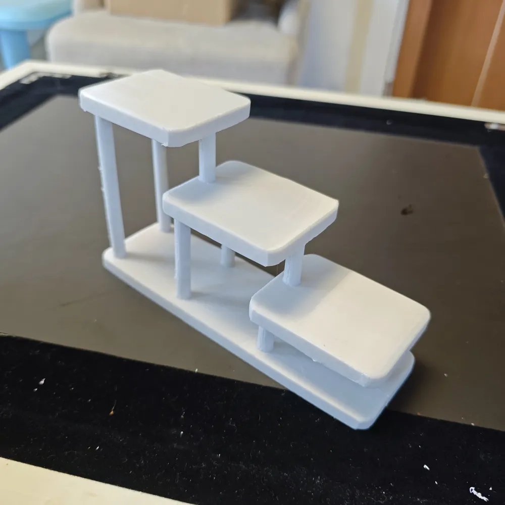 Storage rack display stand storage shelf Print in Place no installation ...