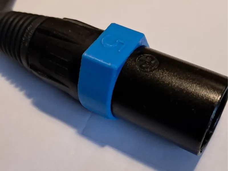 Neutrik XCR code ring (parametric)