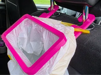 Car Headrest Garbage Bag Holder