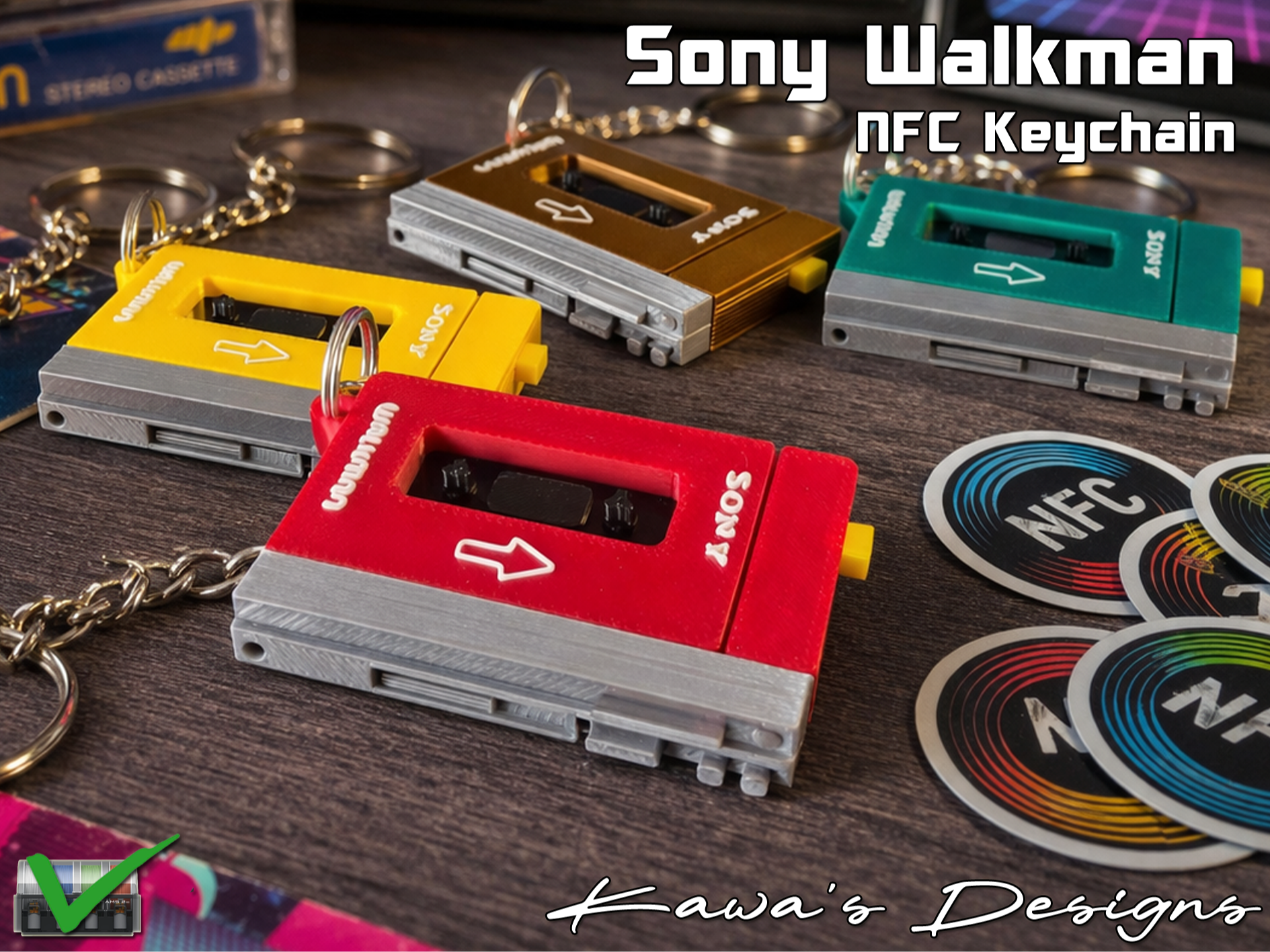 Sony Walkman NFC Keychain