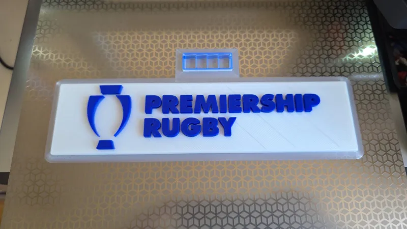 Premiership Rugby bar sign for mancave/sports bar