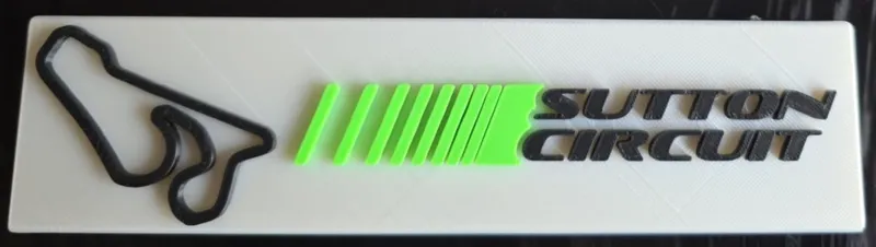 Sutton Circuit bar sign for mancave/sports bar