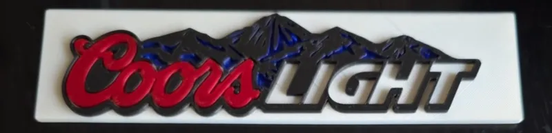Coors Light bar sign for mancave/sports bar