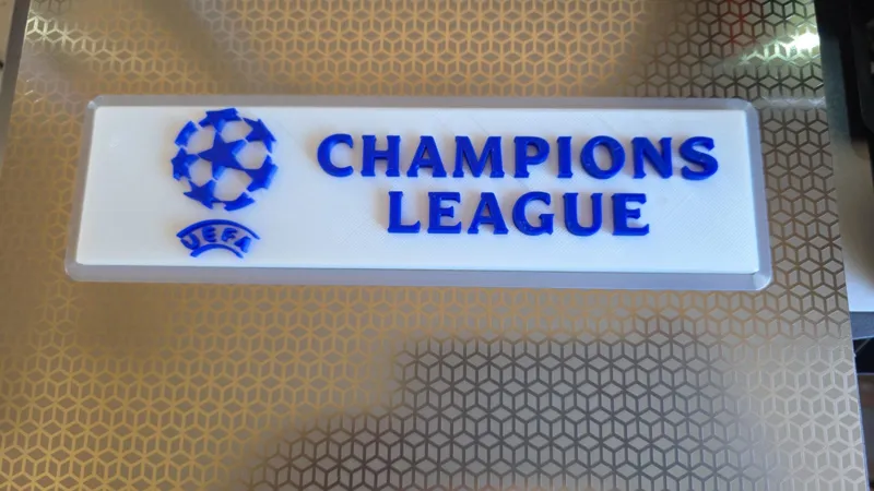 UEFA Champions League bar sign
