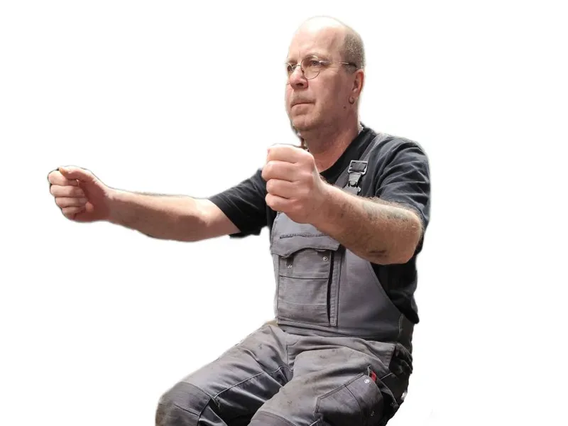 Fahrerfigur Bauarbeiter