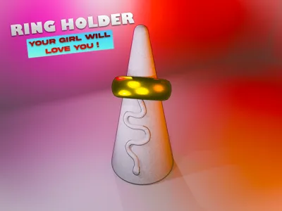 Ring holder : Snake pattern