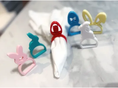 Easter Drink Stirrers and Napkin Rings