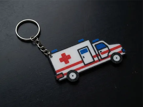Ambulance Keychain/Acil Yardım Ambulans Anahtarlık