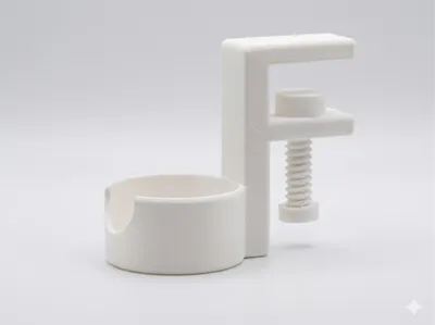 clamp-on cup holder