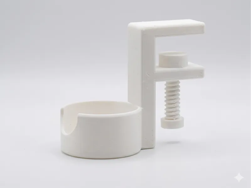 clamp-on cup holder