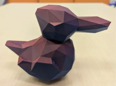 Rabbit–Duck Illusion Low Polygon Art