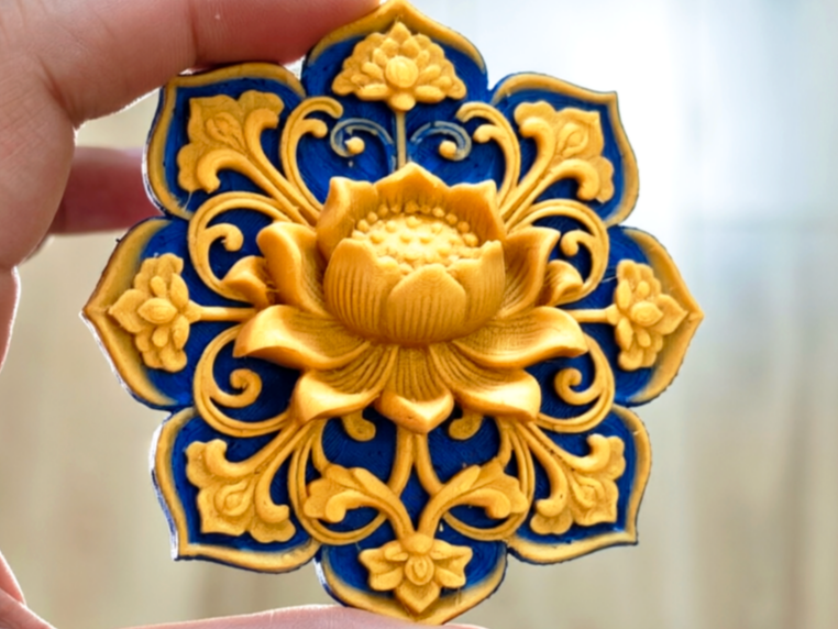 莲花啊纹样冰箱贴