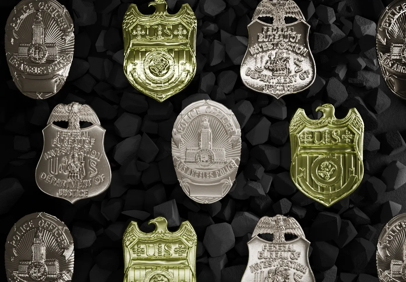 LAPD Police badge (v2) - Free 3D Print Model - MakerWorld