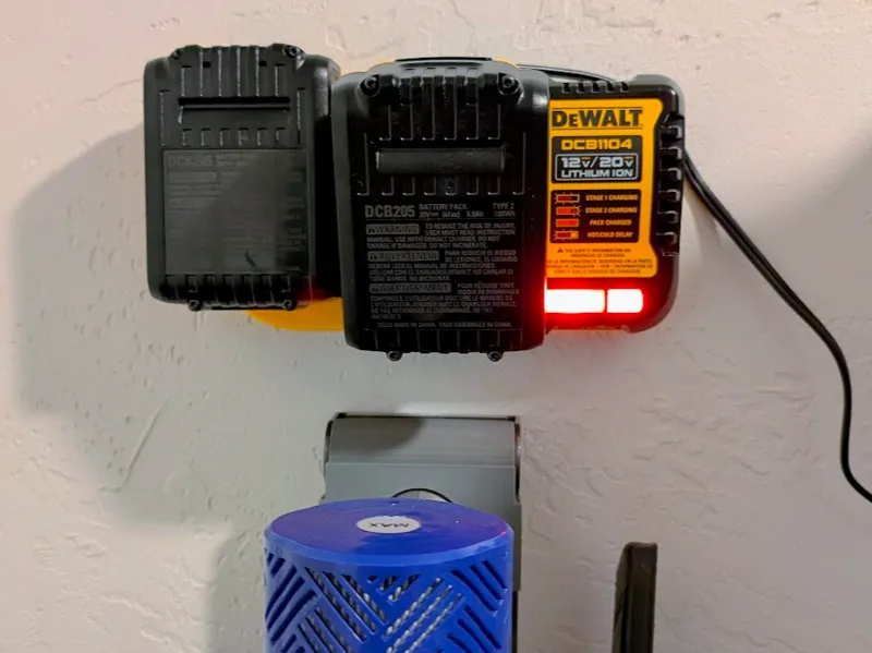 Dewalt Charger and spare battery holder