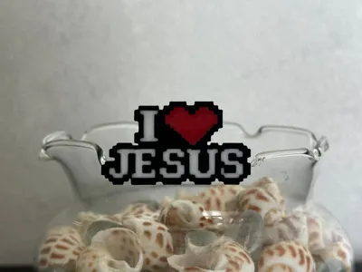I love Jesus pin