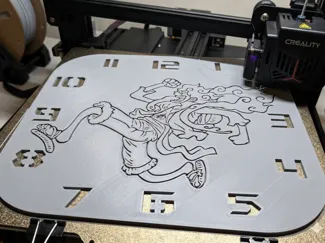 One Piece - Luffy Gear 5 Wall Clock Face