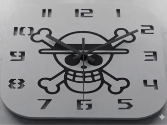 One Piece -Pirates Jolly Roger Clock Face