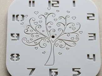Elegant Heart Tree Wall Clock Face