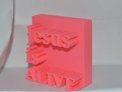 Jesus is alive easter decor