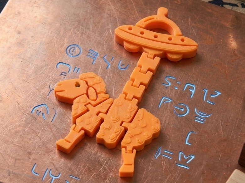 Flexi Sheep Abducted by UFO Keychain & Toy