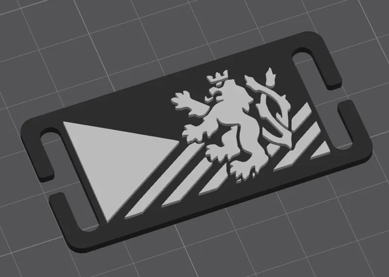 CZECH FLAG with lion