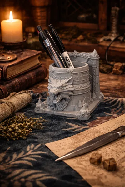 Pencil cup inspired by The Witcher