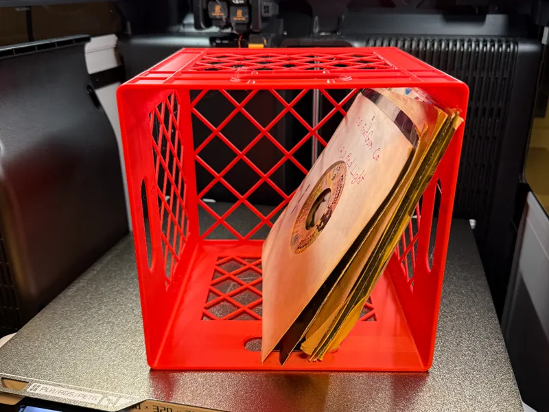45 RPM Record Holder Milk Crate