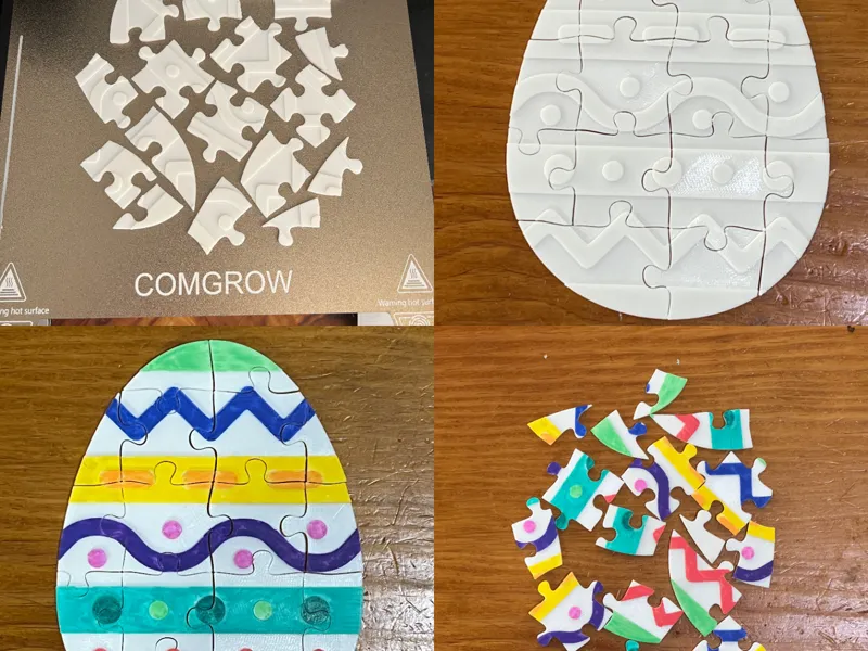 Easter Egg Colouring In Puzzle Activity