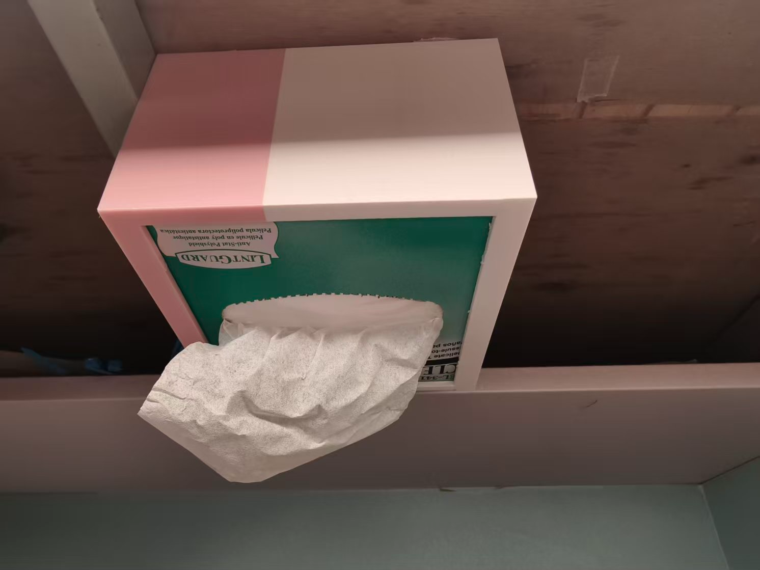 倒置防尘擦镜纸挂架
