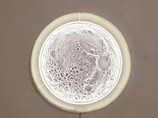 Moon Depth Map Wall Lamp
