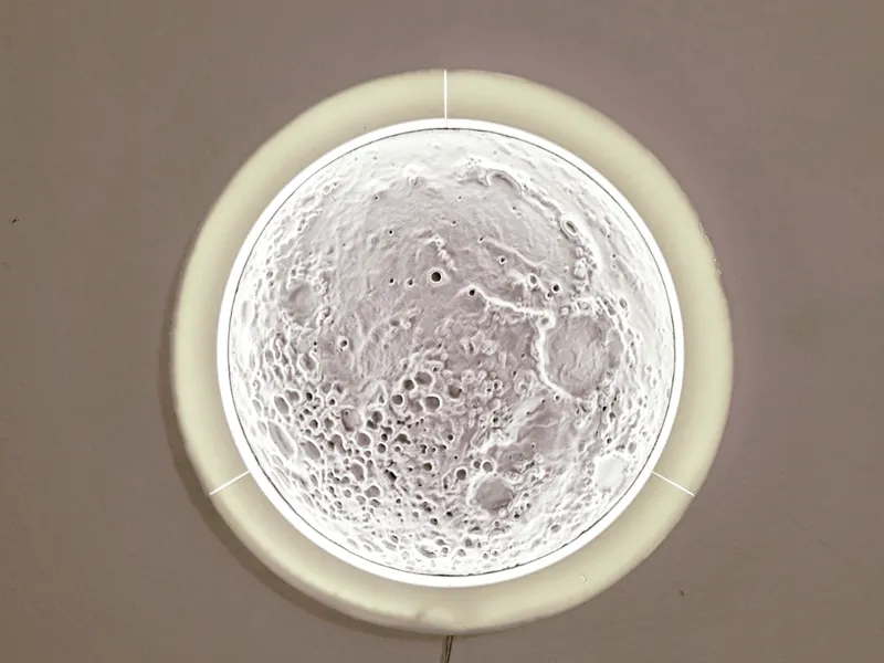 Moon Depth Map Wall Lamp