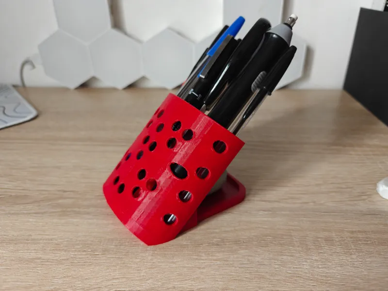 Pen holder, with shelf stand