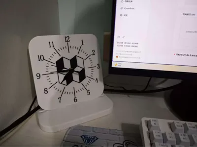 Simple Bambu Icon Clock