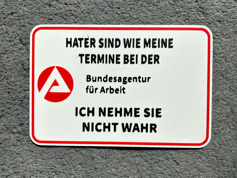 Lustiges Wand-/Deko-Schild