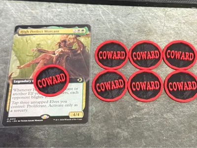 MTG Coward marker token.
