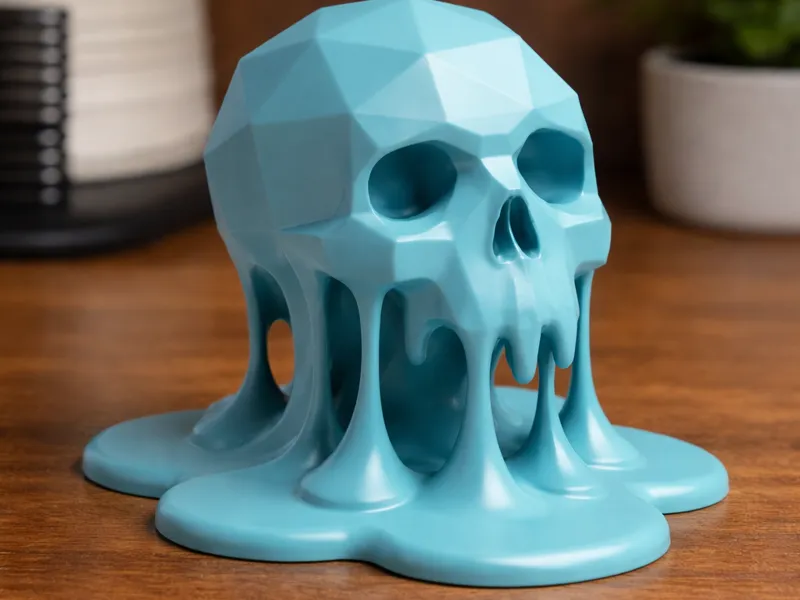 "Drip-Style" Low-Poly Skull