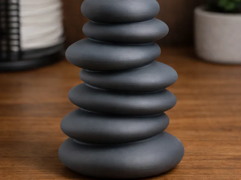 Zen Pebble Stack Vase