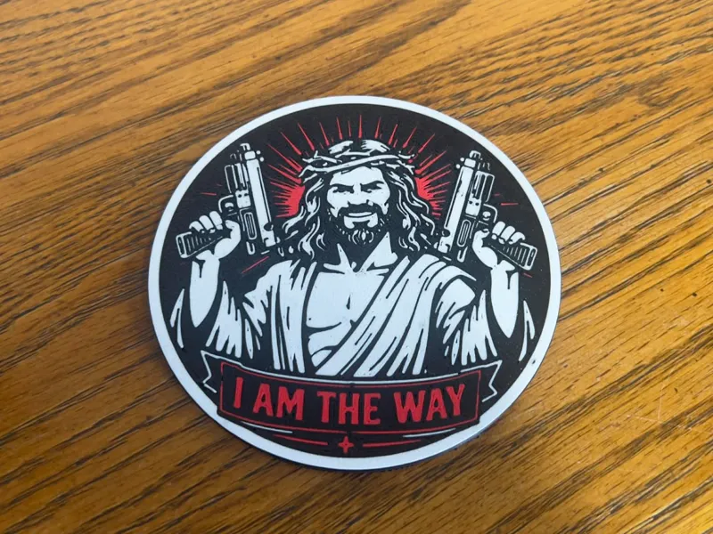 Uzi Jesus Coaster - Dungeon Crawler Carl