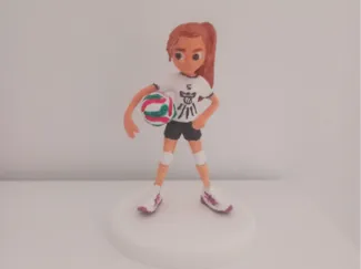 niña de voleyvol