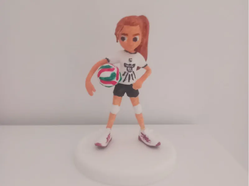 niña de voleyvol