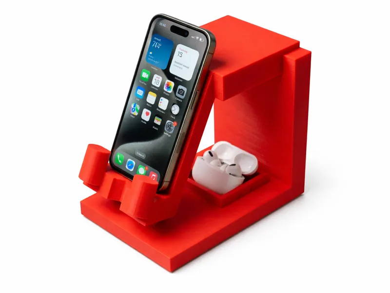 Compact iPhone & AirPods Stand - Universal Tray 