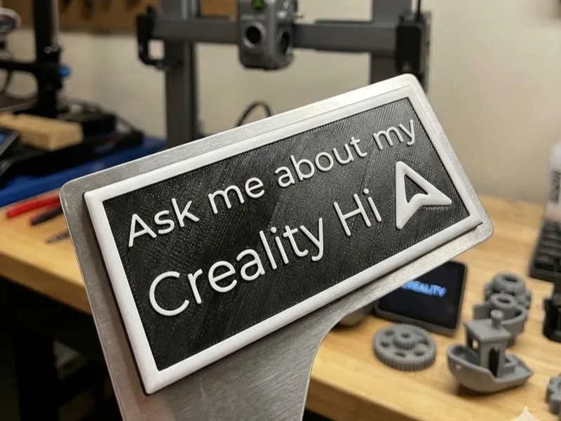 Ask Me About My Creality Hi Sign