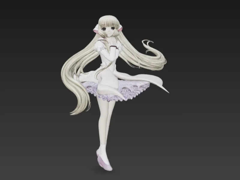 Chi - Chobits | Persocom Statue CLAMP Anime FanArt